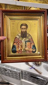 Рукописная икона Григорий Палама