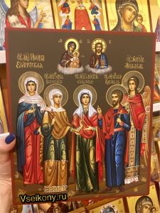 Рукописная семейная икона 92