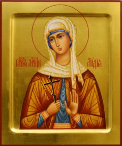 Рукописная икона Лидия Иллирийская мученица