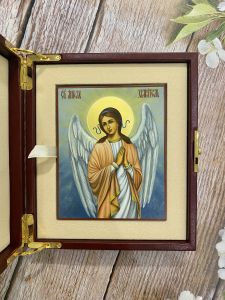Рукописная икона Ангел Хранитель 78 