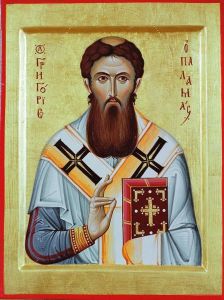 Рукописная икона Григорий Палама