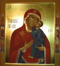 Рукописная икона Толгская