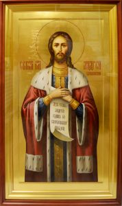 Рукописная храмовая икона Андрей Смоленский
