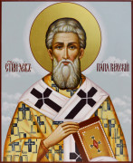 Рукописная икона Лев Папа Римский