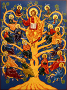 Рукописная икона Лоза Истинная