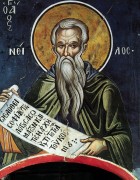 Рукописная икона Нил Синайский